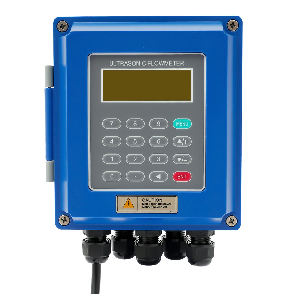 TUF-2000B Ultrasonic Flowmeter Wall Mounted Digital Host Water Flow Meter Set