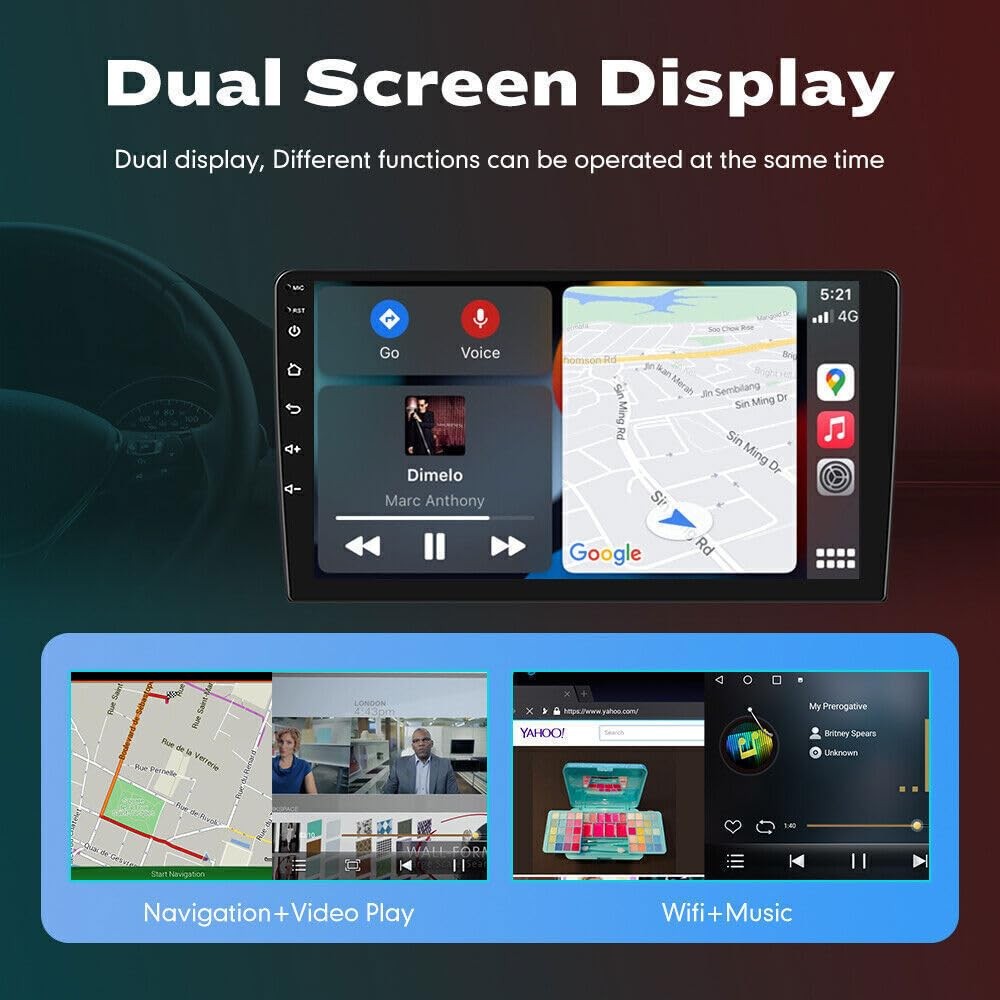 7 Android 14 Car Radio Wireless CarPlay Android Auto GPS Bluetooth Camera 2+32G