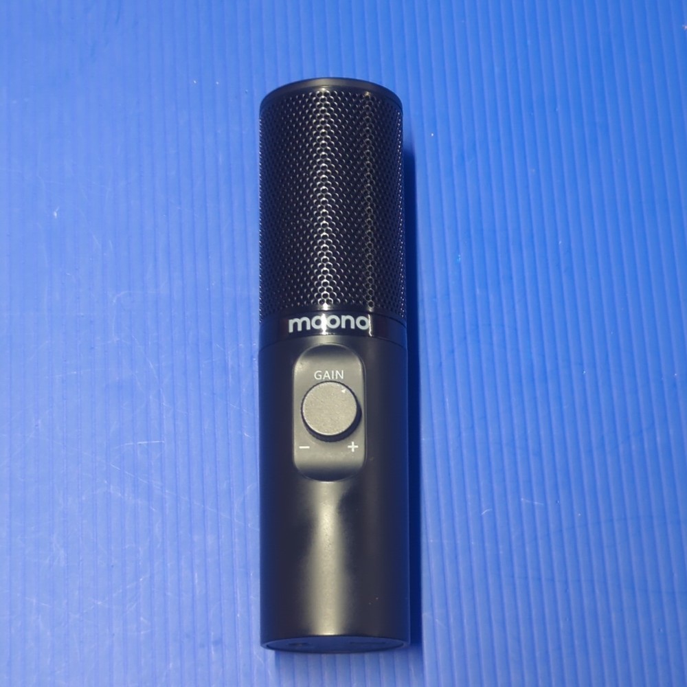 Maono condenser microphone with gain control podcast streaming gaming