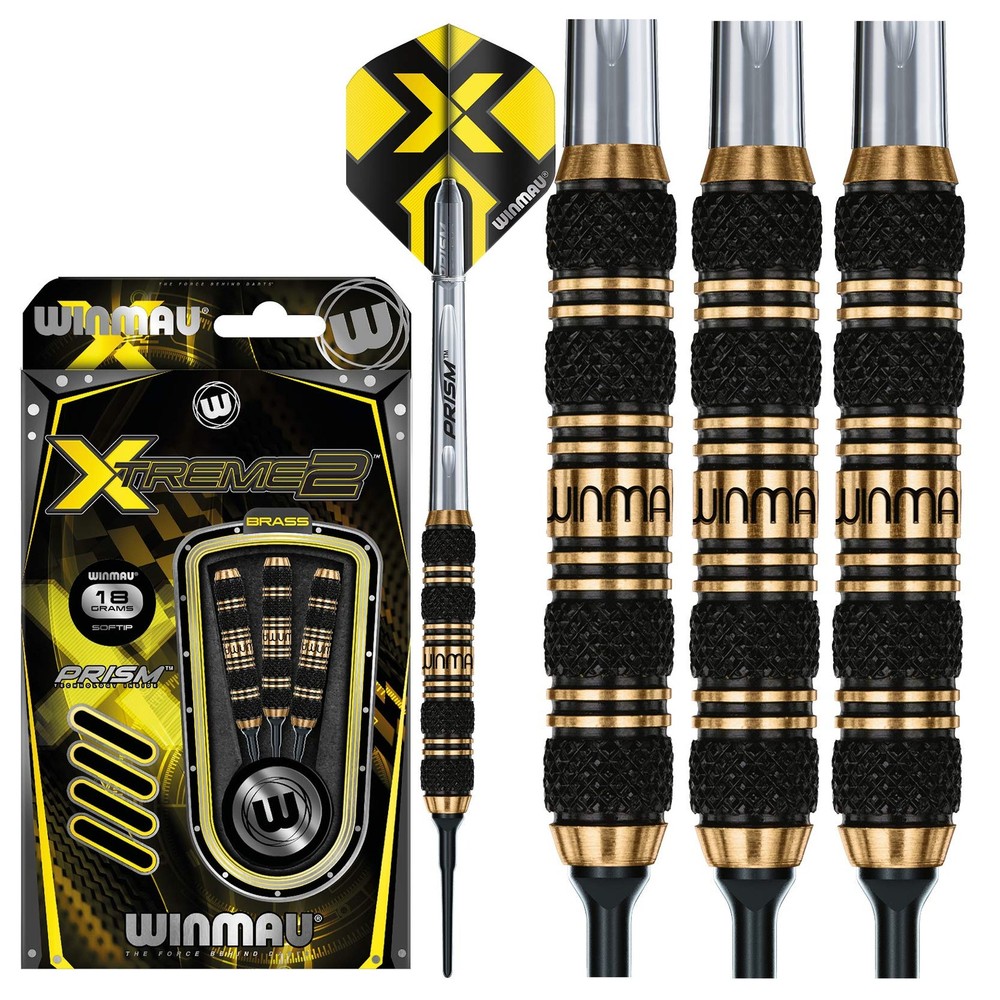 Winmau Xtreme2-2 Brass Soft Tip Darts 18g