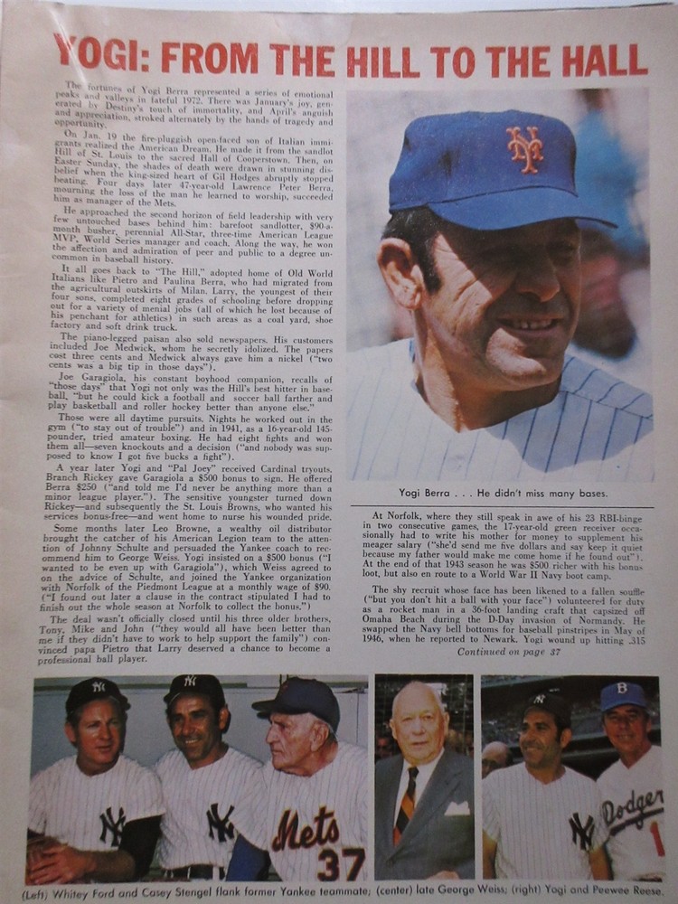 1973 New York Mets NLCS Series vs. Reds - Game 3 Program Scored