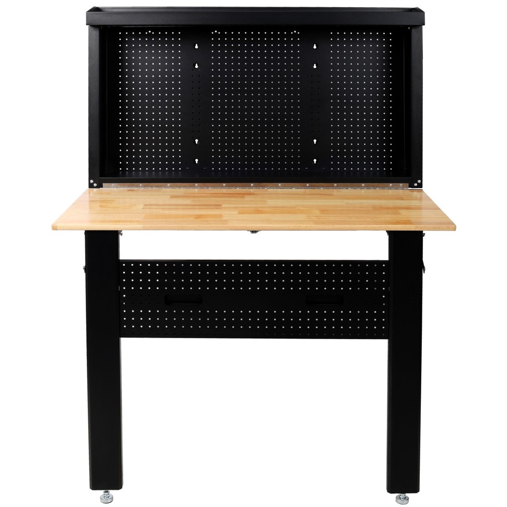 Wall Mounted Workbench, Robust Foldable Workbench with Rubberwood Work Surface