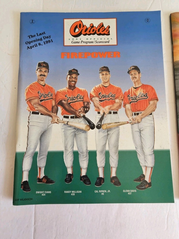 Memorial Stadium General Program Last Opening Day & Final Home Game Orioles