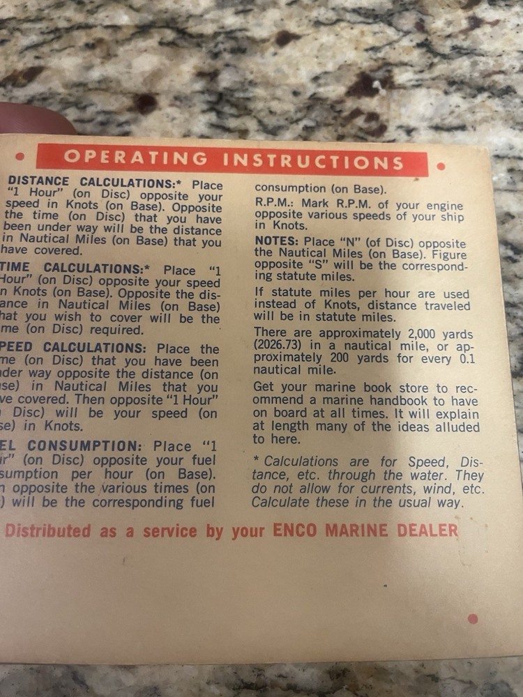 3 ESSO Marine Nautical Vintage Slide Rules