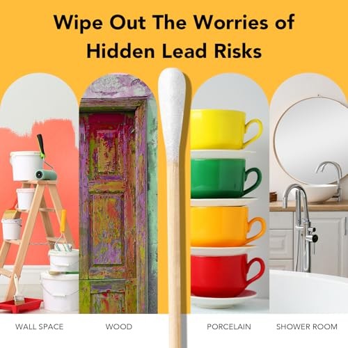 Lead Test Kit with Vinegar – 30 Rapid Testing Swabs with 30‑Second