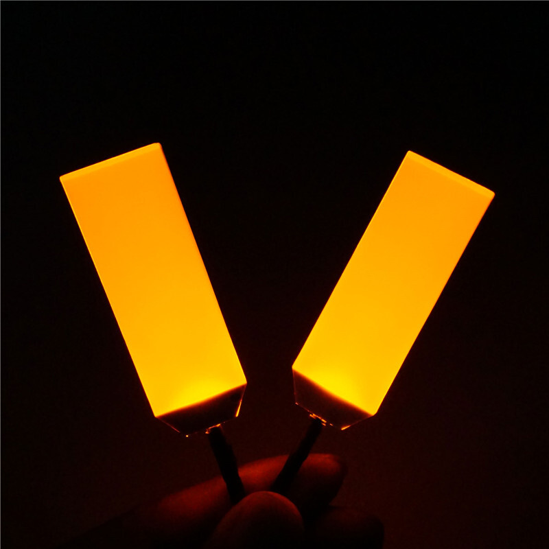 Flexible Bendable Glow Eyes Yellow Remote Control Touch Switch Helmet Eye Lights