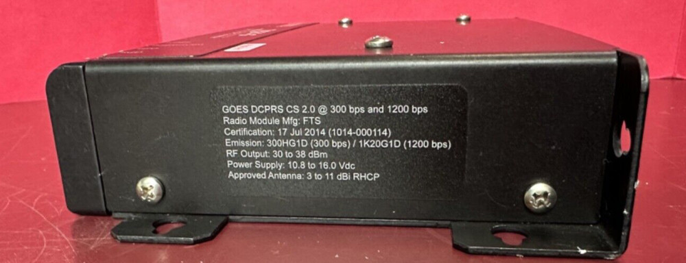AS IS UNTESTED Campbell Scientific TX321-G GOES V2 HDR Transmitter