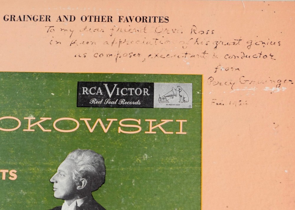 Percy GRAINGER (COMPOSER) Signed LP