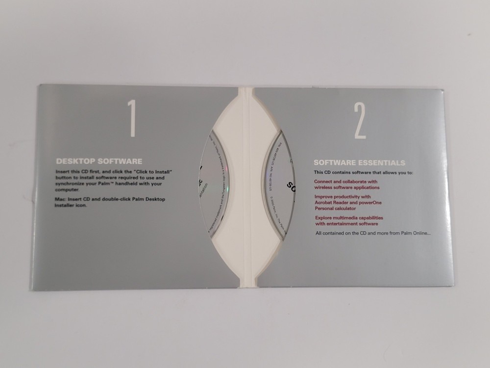 Palm Tungsten Desktop Software & Software Essentials 2 Discs For Windows & Mac
