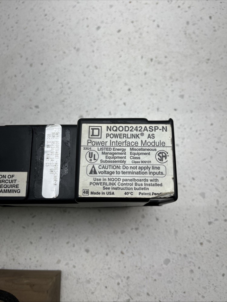 Square D NQOD242ASP NQOD Panelboard Powerlink AS Power Interface Module