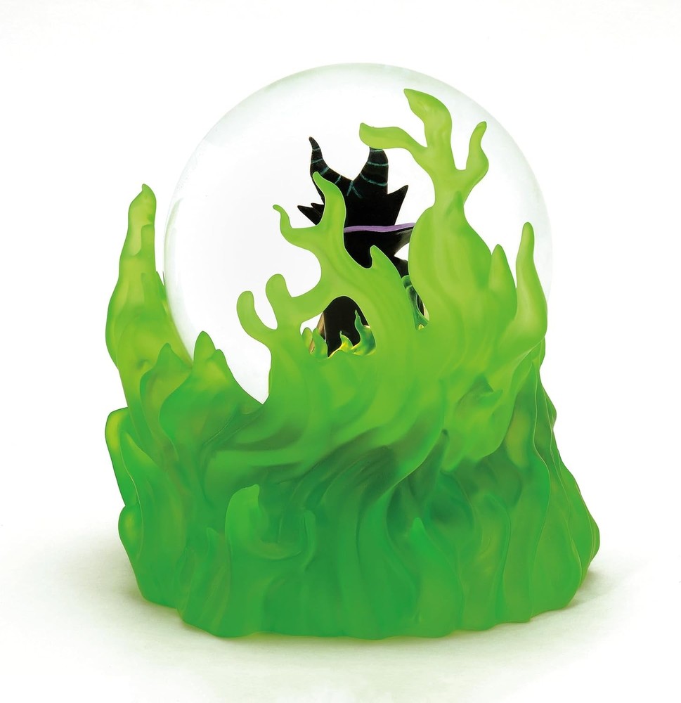 Disney Showcase Maleficent Light Up Waterball Globe Enesco