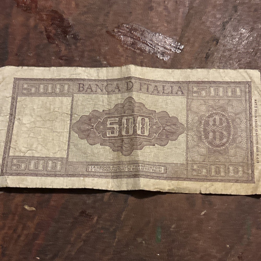 Banknote, Italy, 500 Lire, 1947,