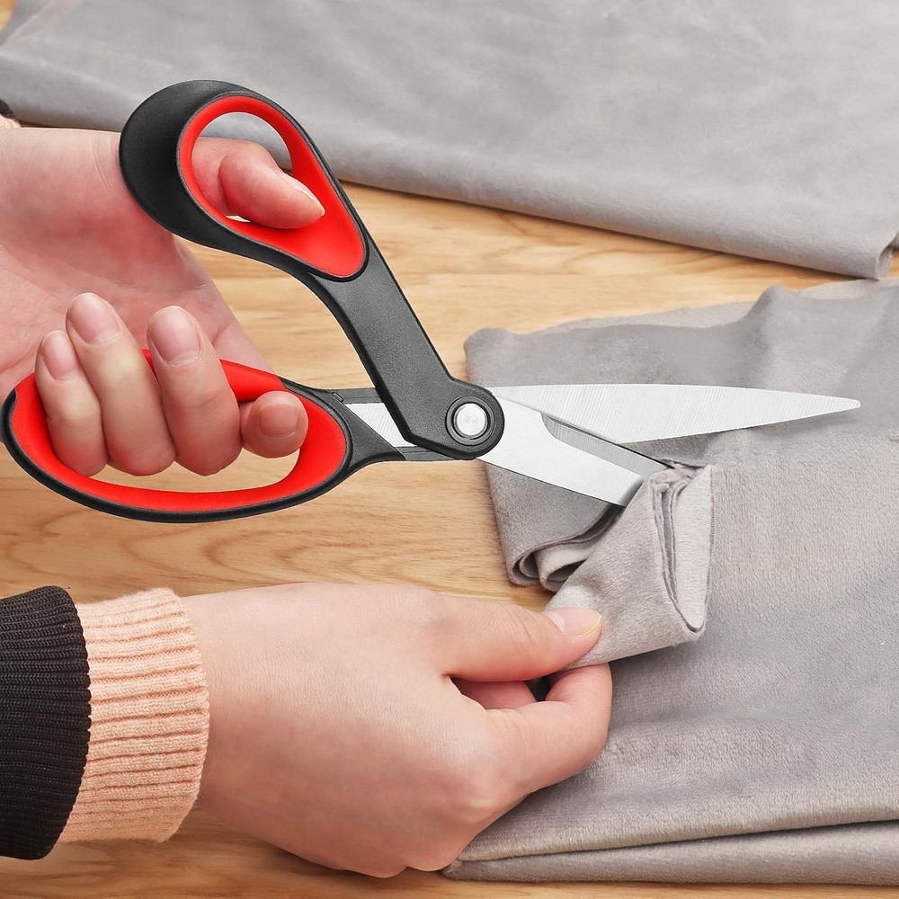 True Left Handed Sewing Scissors, Heavy Duty Multi-Purpose Tailor Scissors,9inch