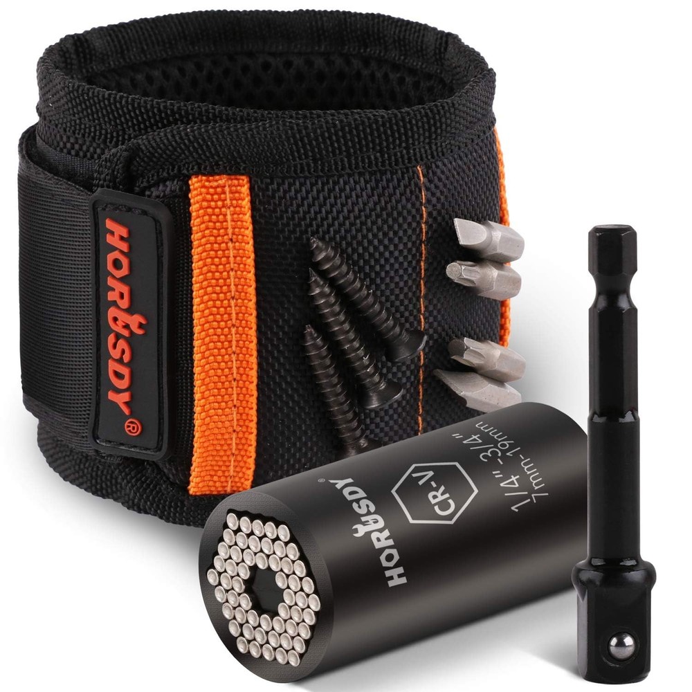 Magnetic Wristband & Universal Socket Grip, &