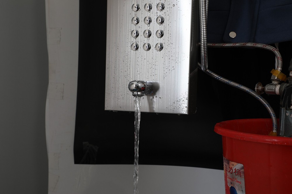 Stainless Steel Shower Panel Column Tower Digital Display Rainfall Massage Mixer