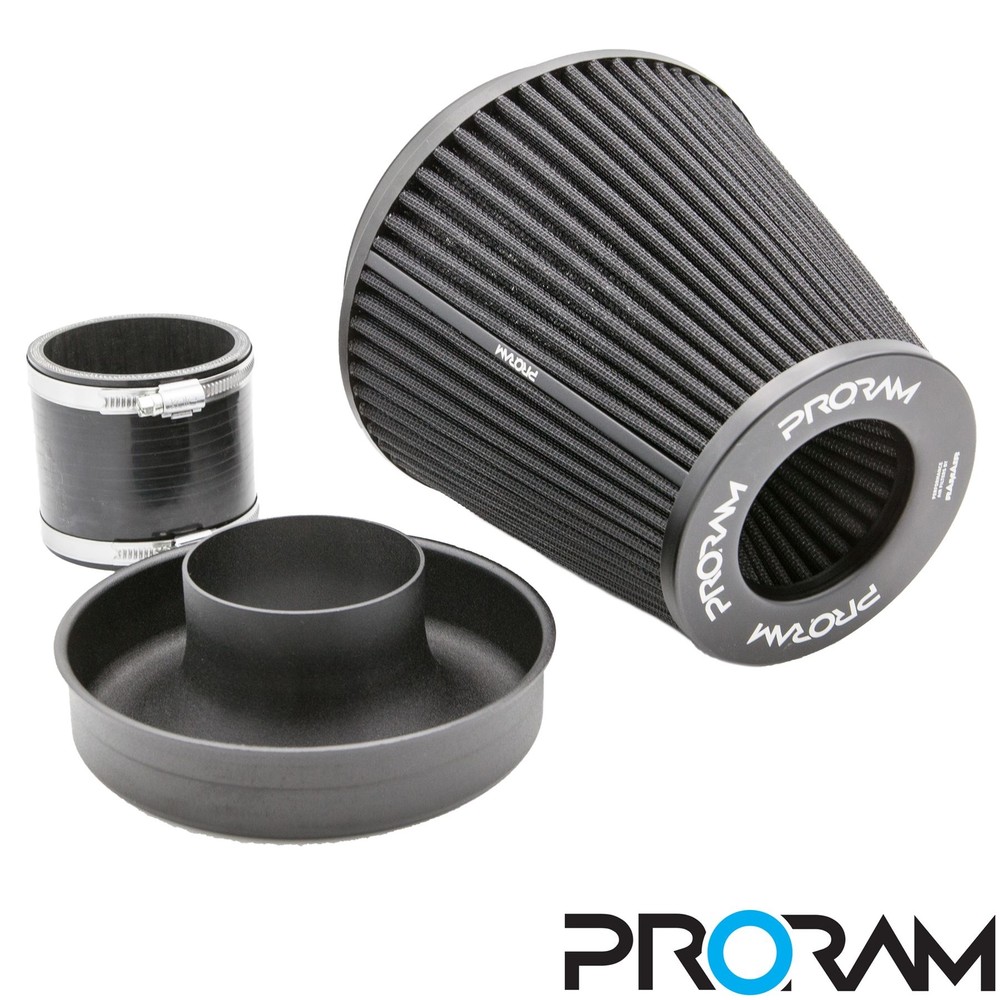 PRORAM Performance Cone Air Intake Filter & Aluminium Velocity Stack - Universal