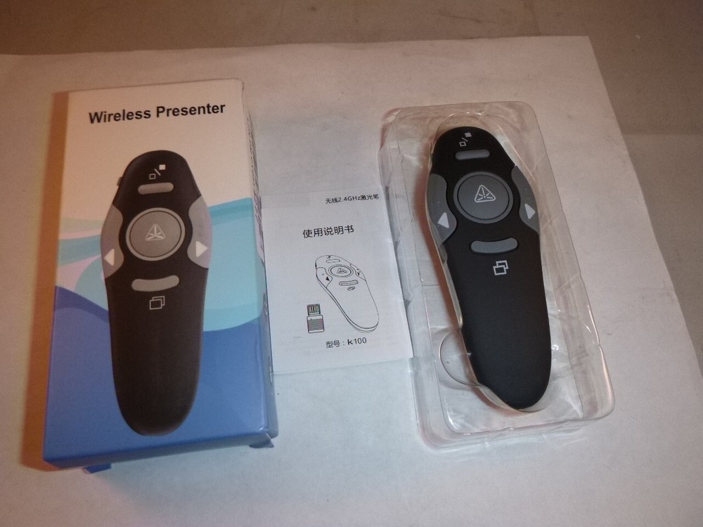 New wireless presenter laser pointer