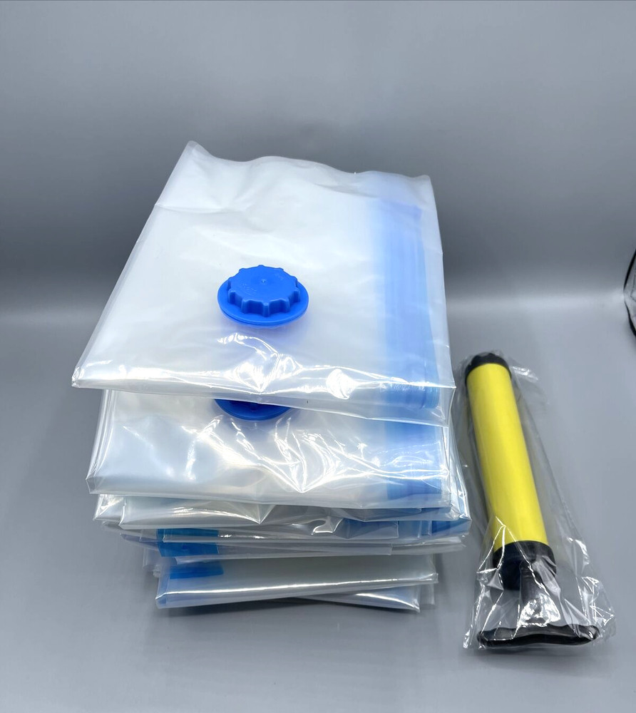 EcoGreen 20 Pack Vacuum Storage Bags with Hand Pump Various Sizes