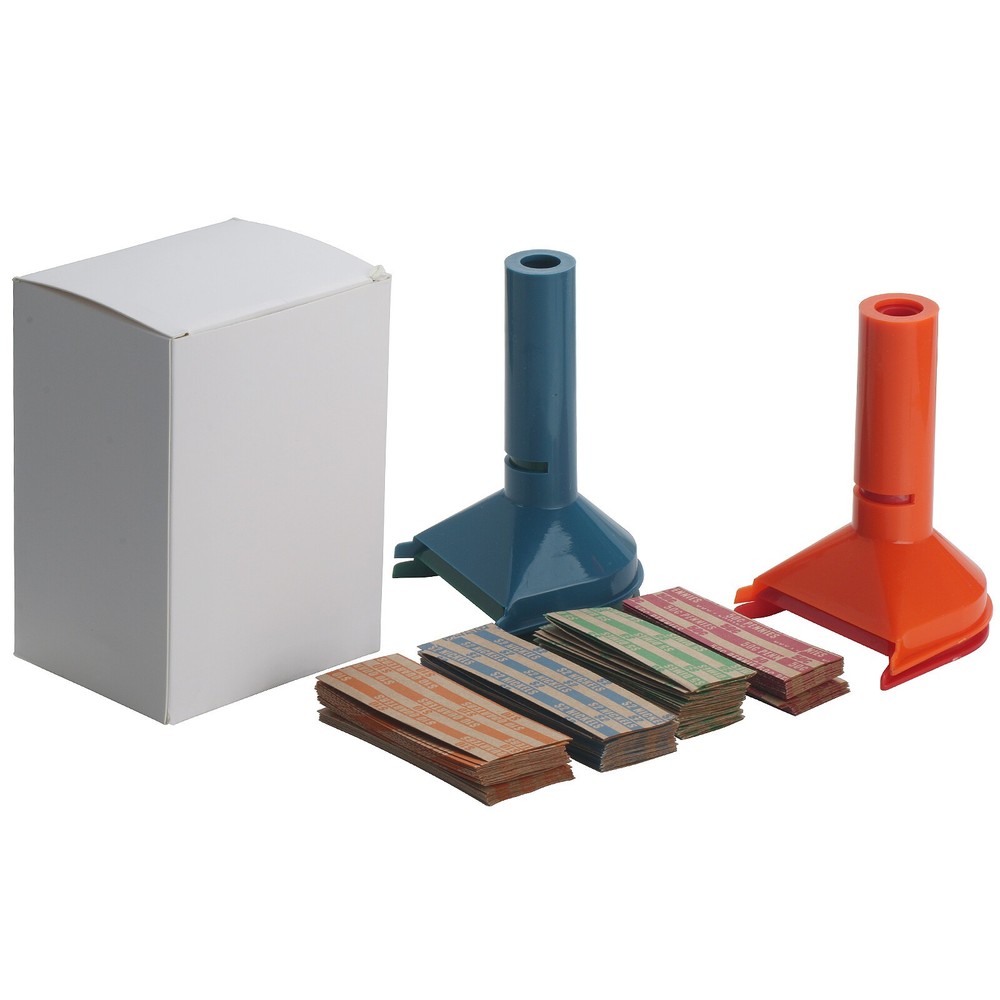 4Pc Coin Counters & Coin Sorters Tubes Bundle of 4 Color-Coded Assorted Wrappers