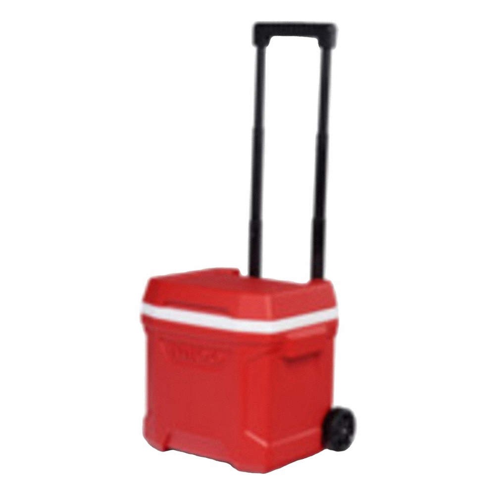 IGLOO Roller Chest Cooler,Red,16 qt 848FV0