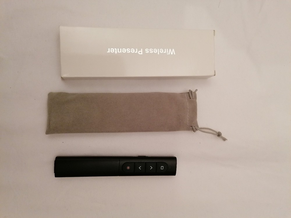 Wireless Presenter/Remote Control for Presentations with Laser Pointer