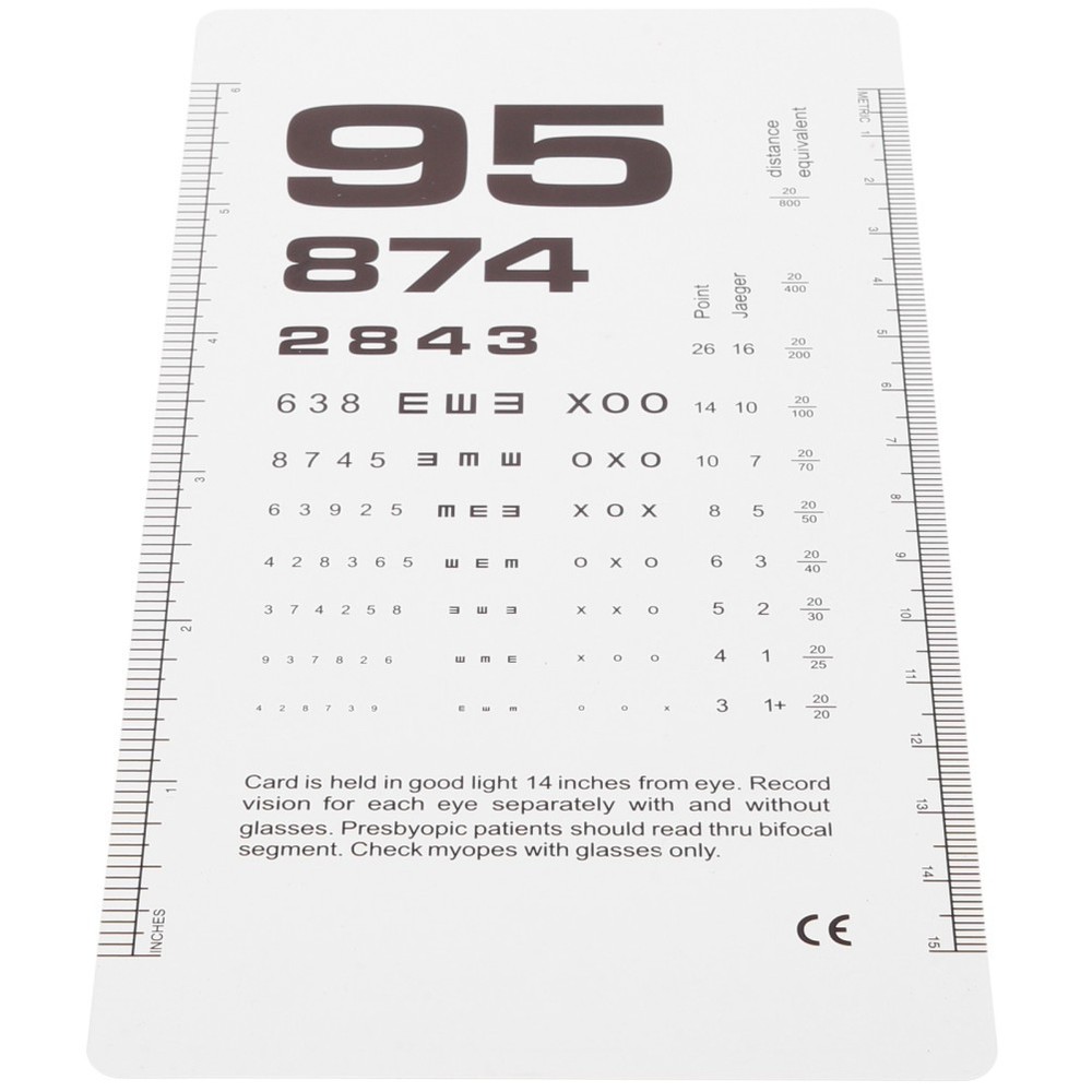 Vision Test Equipment Poster Optician Tools Visual Acuity