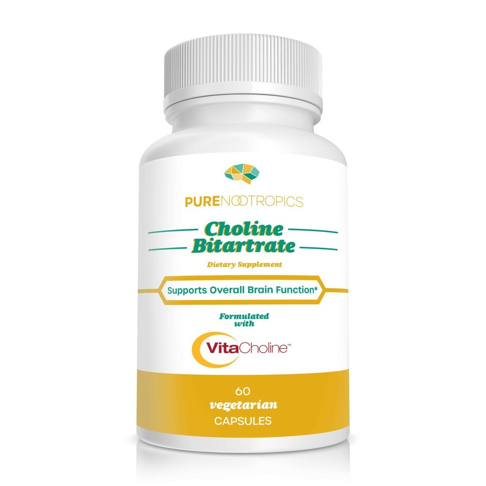 Choline Bitartrate (VitaCholine) 60 Capsules 3rd Party Lab Tested