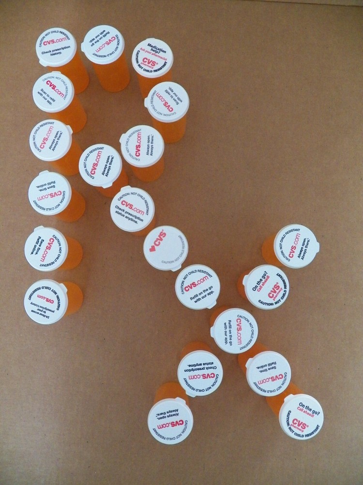 21 Empty RX Pill Bottles Crafts Storage Containers NCRL L