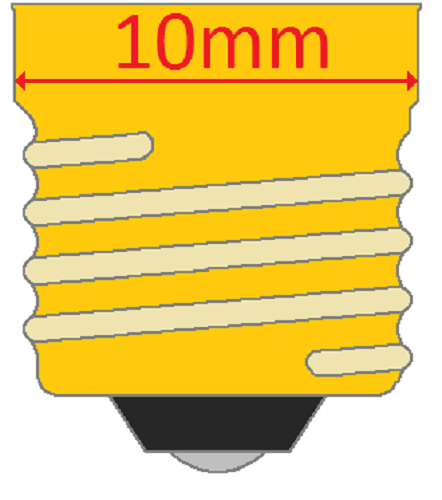 Box of 10 #41 Lamp Bulb Lightbulb 2.5 V 1.25W 0.5 A