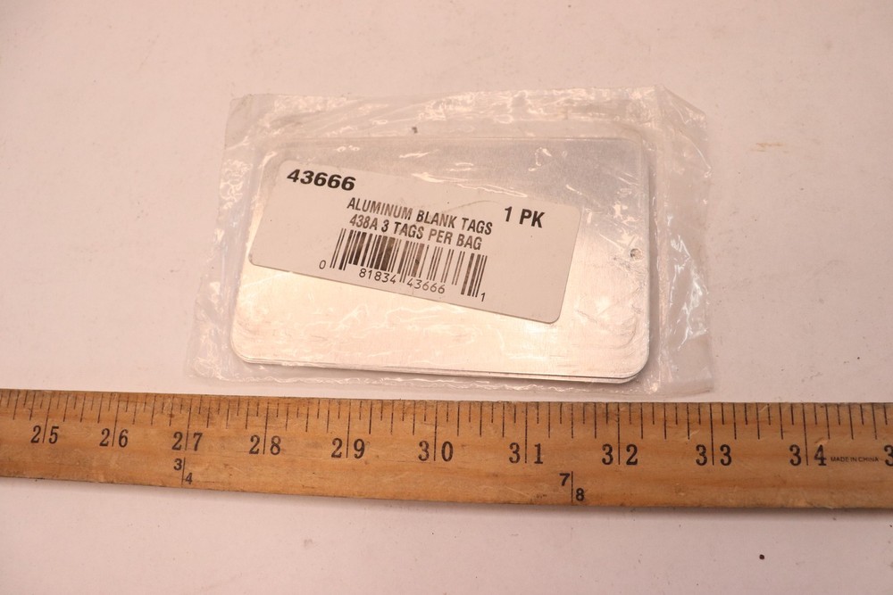 Blank Tags Aluminum 438A 43666