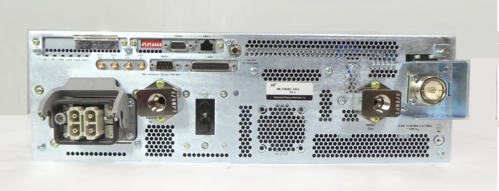HF Paramount 6013 AE Advanced Energy 3156360-015 RF Generator Working Surplus