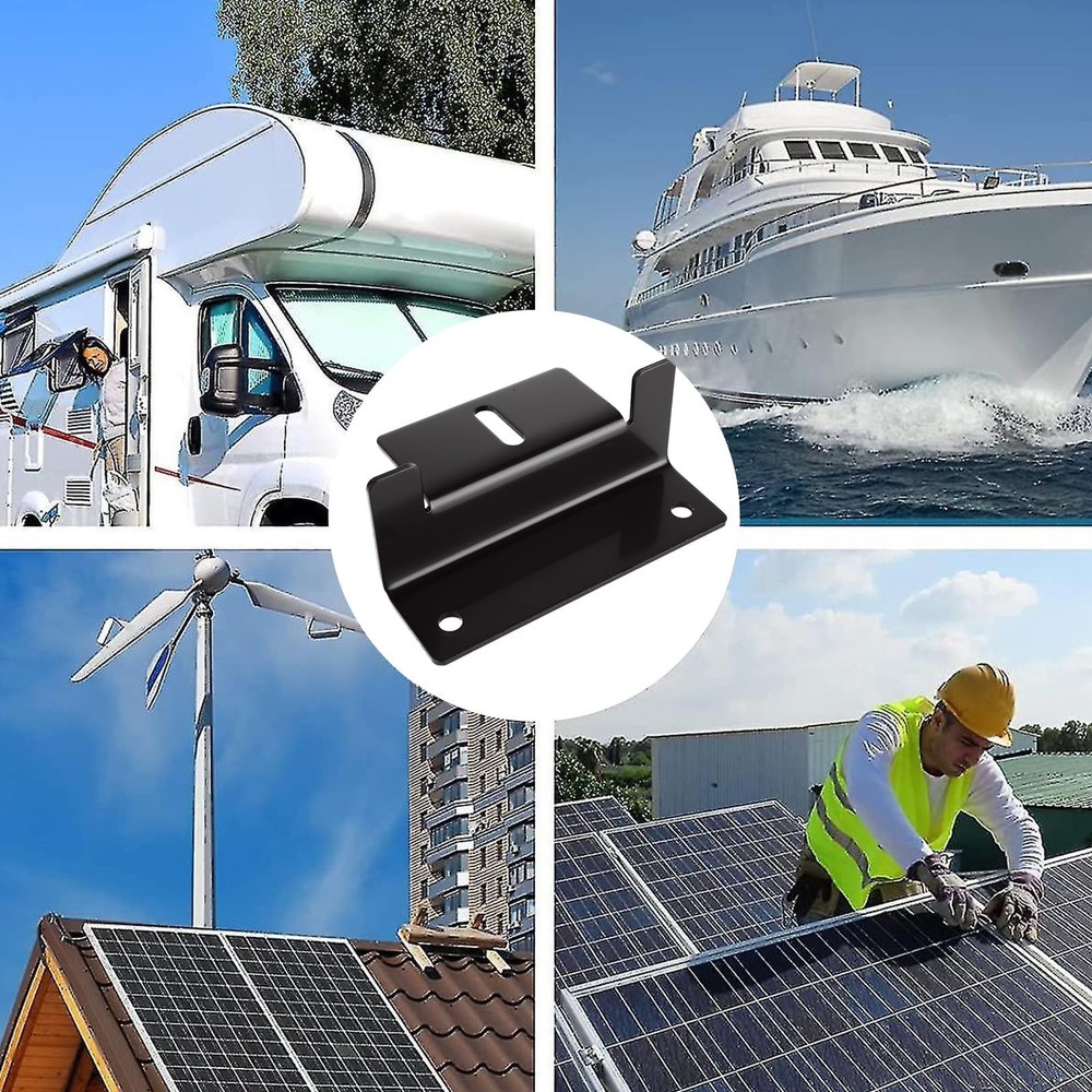 16PCS Solar Panel Mounting Brackets Black Solar Panel z Brackets Lightweight ...