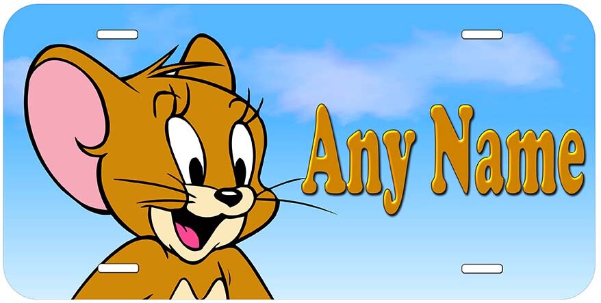 Personalized Jerry Mouse Car License Plate Any Name