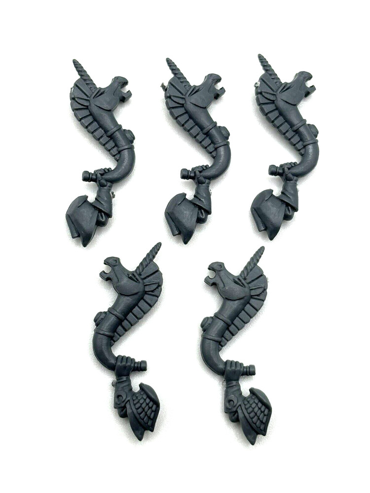 Warhammer High Elf Silver Helms Musician Bits x5