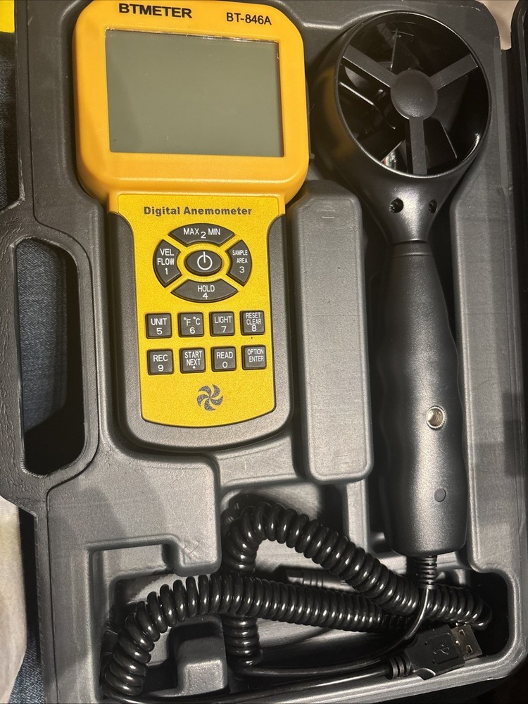 BTMETER Digital Anemometer Model 846A