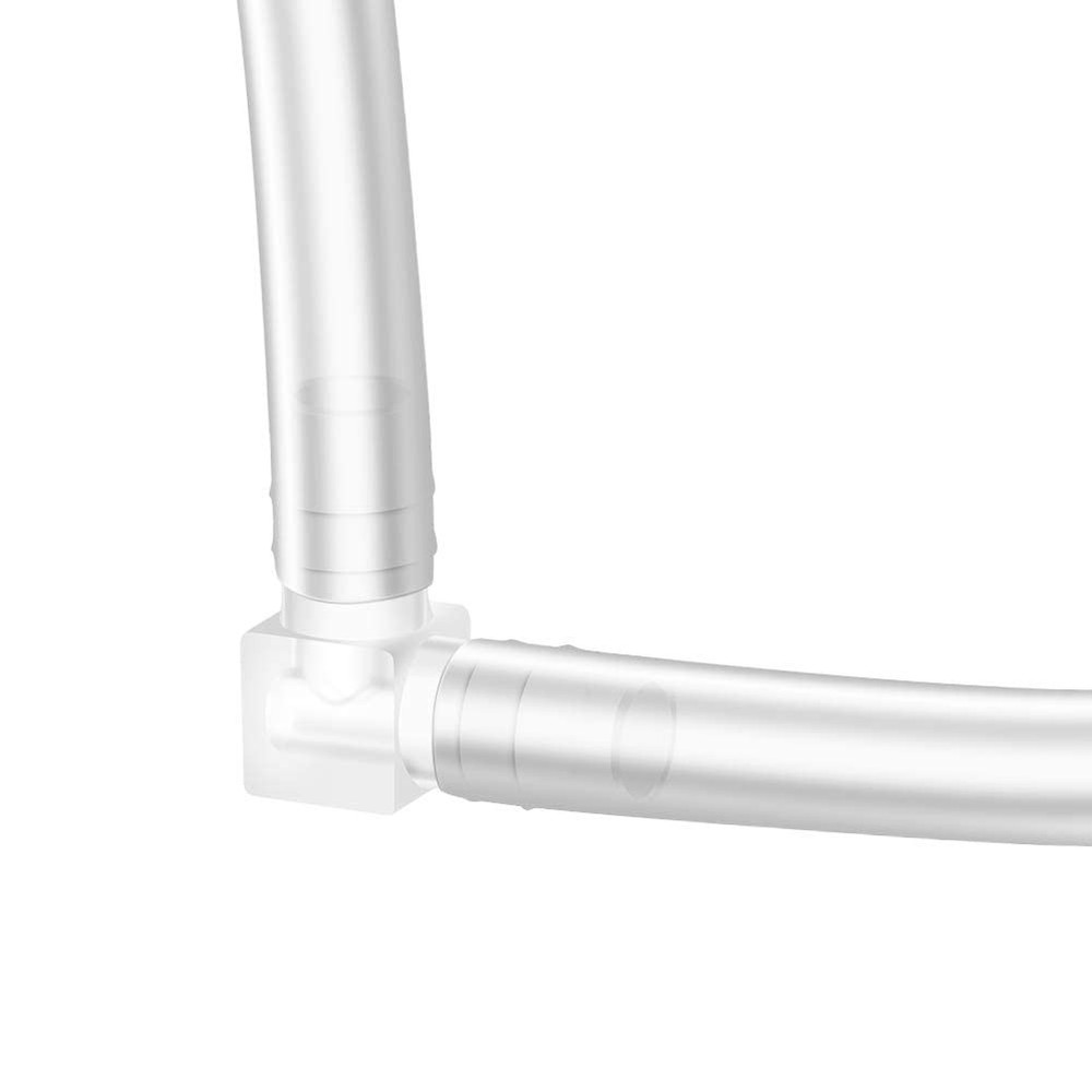 Quickun 1/2" Hose Barb 90 Degree Elbow L Fitting, Plastic (7Pcs), White