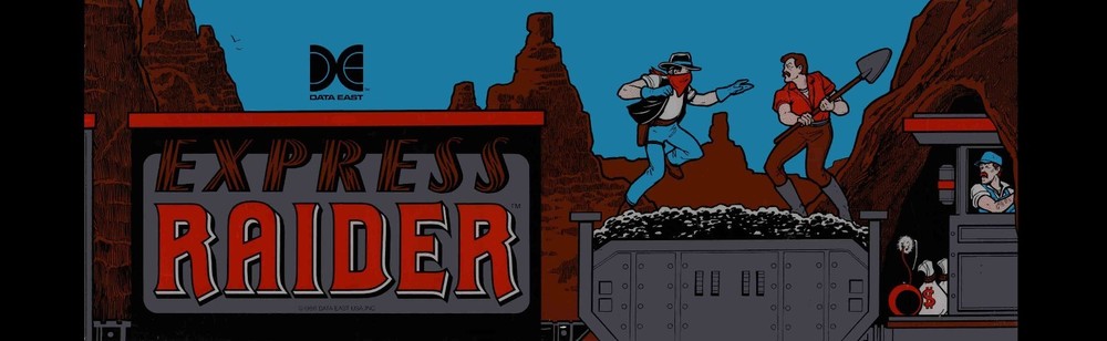 Express Raider Arcade Marquee 26" x 8"