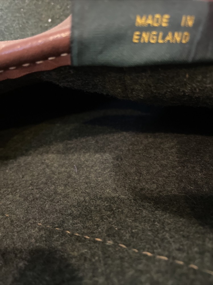 Partridge Shell Bag Helpringham Lincolnshire. Wool And Leather. EUC