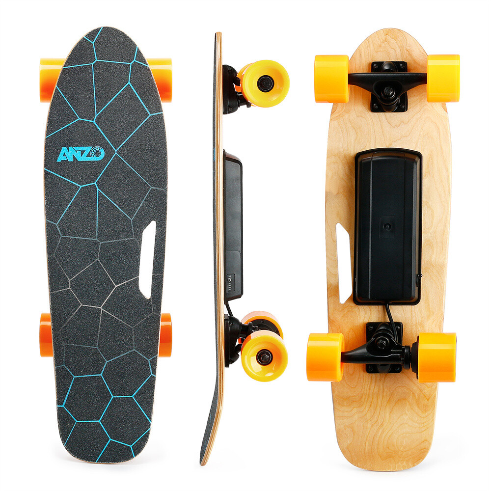 350W Electric Skateboard Remote Control Max 10 MPH E-Skateboard 7 Layers Maple