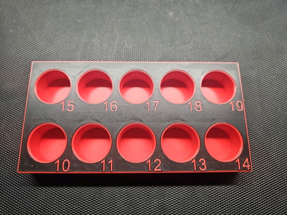 Icon Wobble Socket Organizers 3/8 METRIC