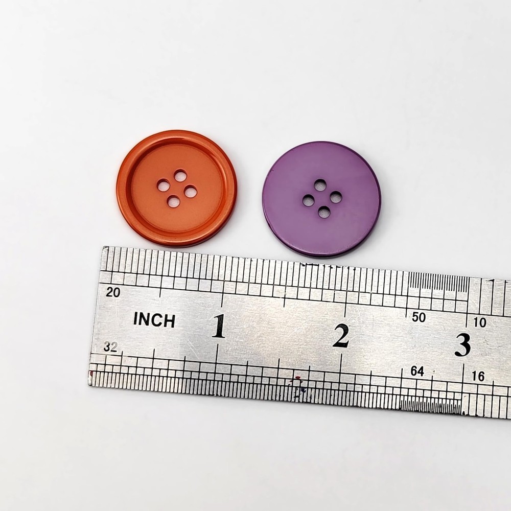60 PCS 1 Inch (25mm) Buttons, Sewing Flatback Resin Button, Buttons for Sewin...