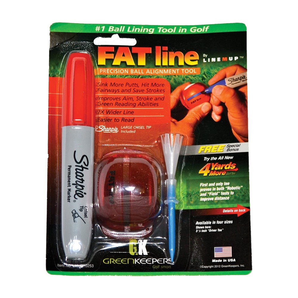 NEW Green Keepers Line-M-Up Fat Line Precision Golf Ball Alignment Tool