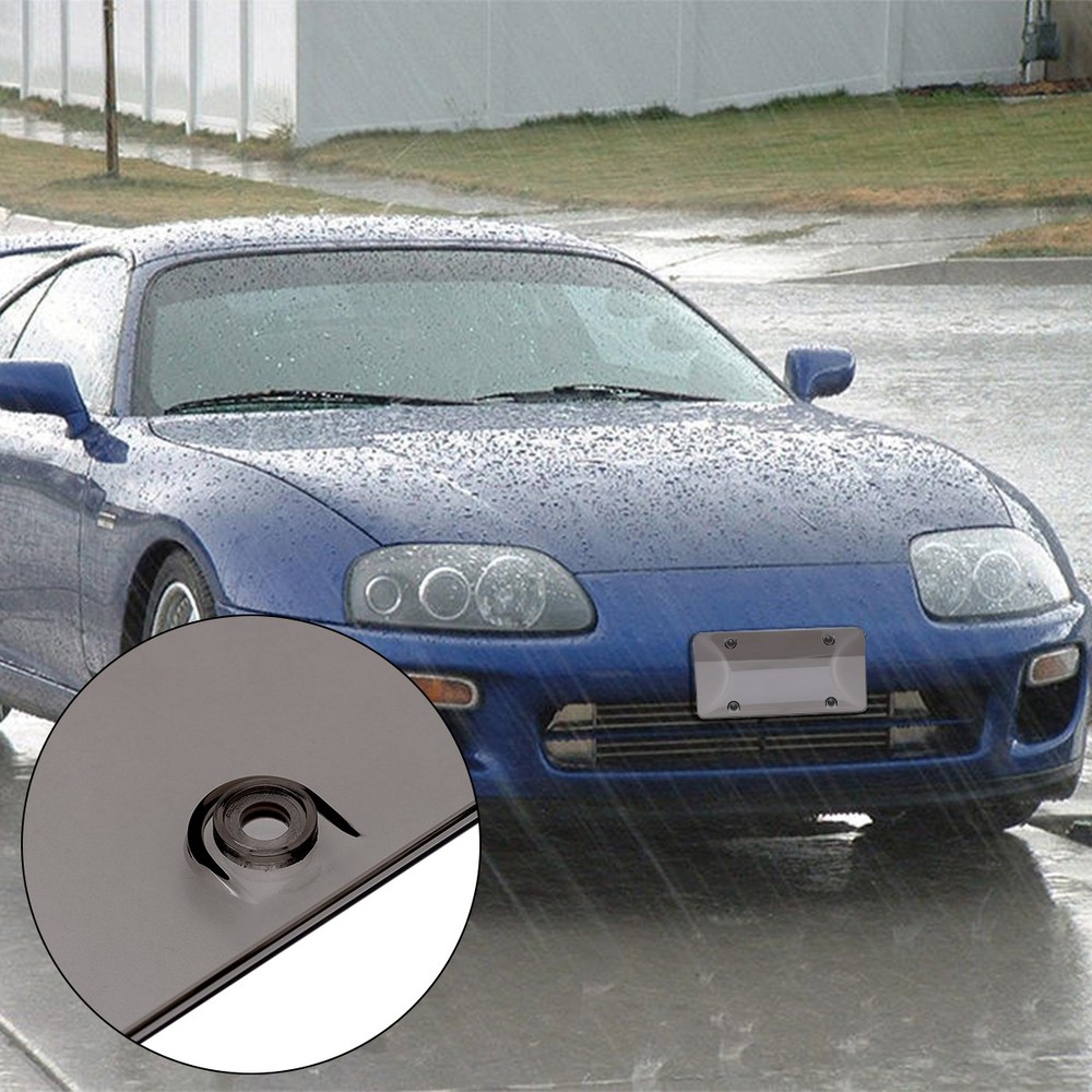 2Pcs Unbreakable License Plate Bubble Covers Universal Fitment Protector License