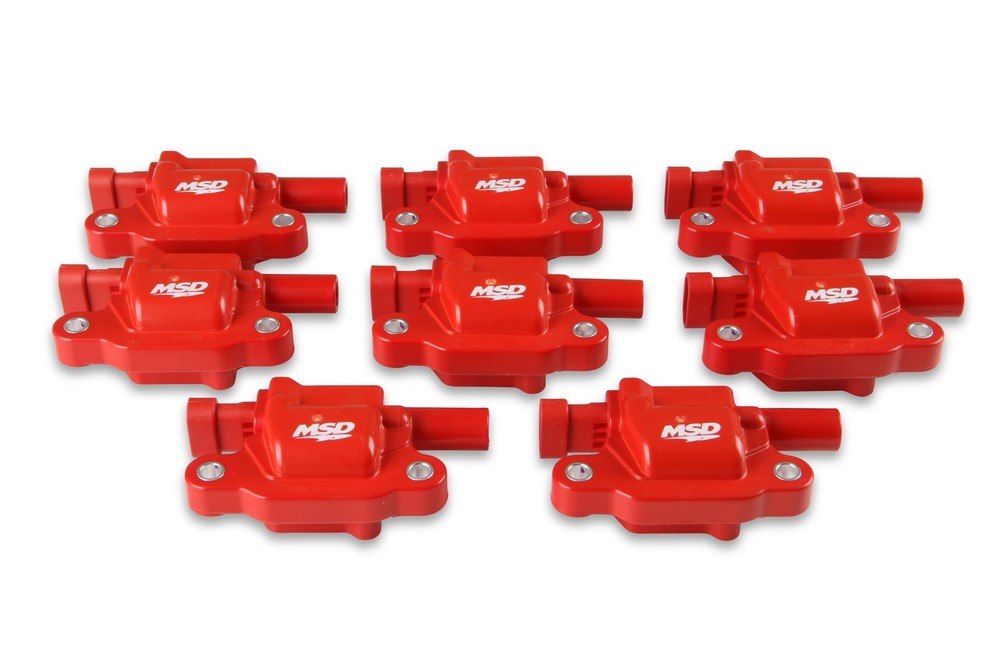 MSD 82658 Ignition Coils Blaster LS Series Red, 8-Pack LS2/LS3/LS4/LS7/LS9