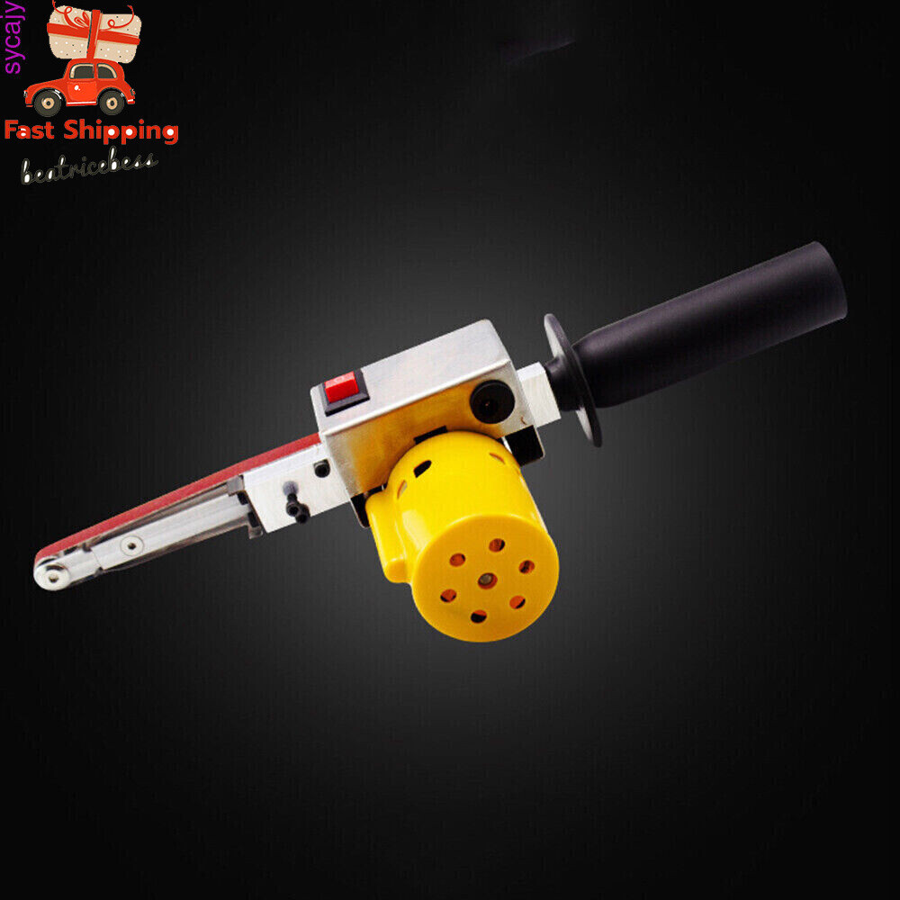 Hand-held Electric Belt Sander Mini Grinder Small Machine With 10* Sanding Belts