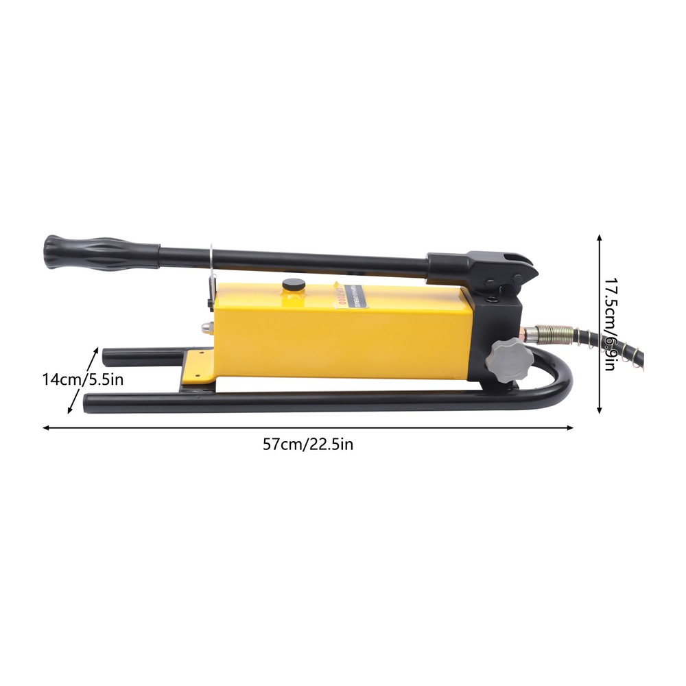 CP-700D Manual Hydraulic Pump Smooth Surface Large Reservoir Capacity