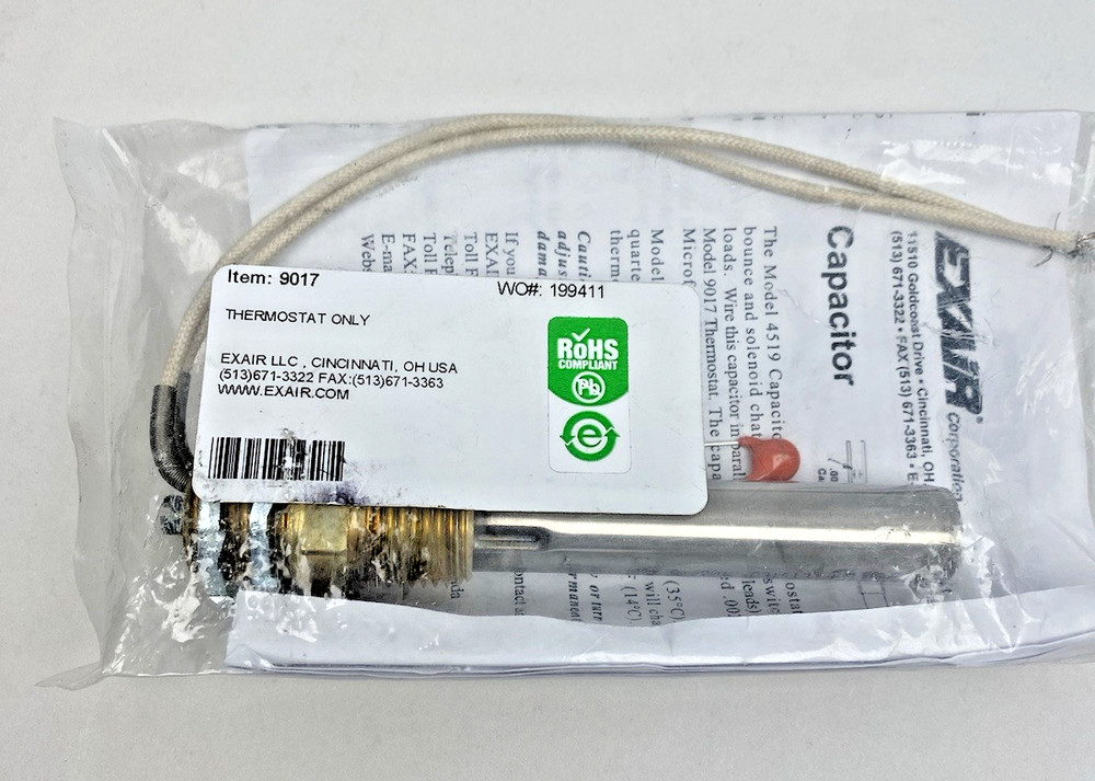 9017 Exair Thermostat, Thermoswitch Temperature Controller