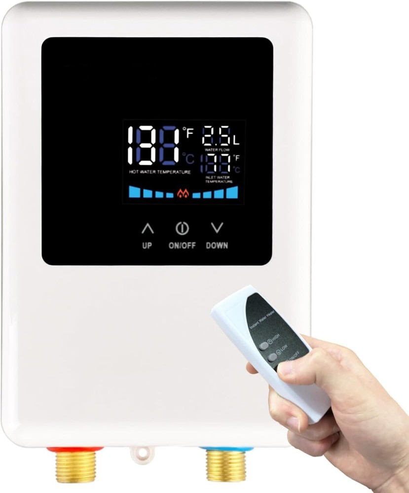 Calentador de agua eléctrico sin tanque de 110 V, 5000 W, calentador de agua ins