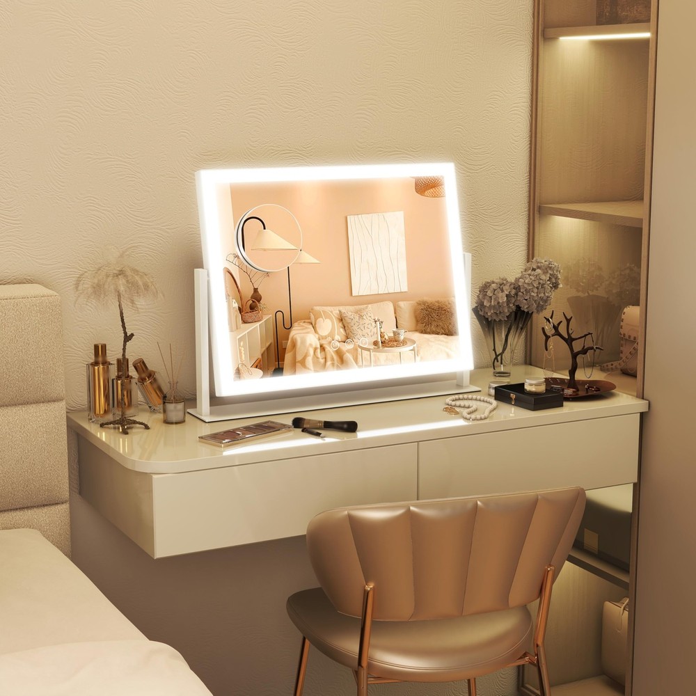 Vanity Mirror with Lights 13'' x 17'' Makeup Mirror with Lights,Vanity Mirror...