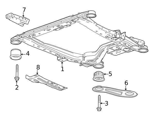 Genuine GM Side Member Reinforcement 20980222